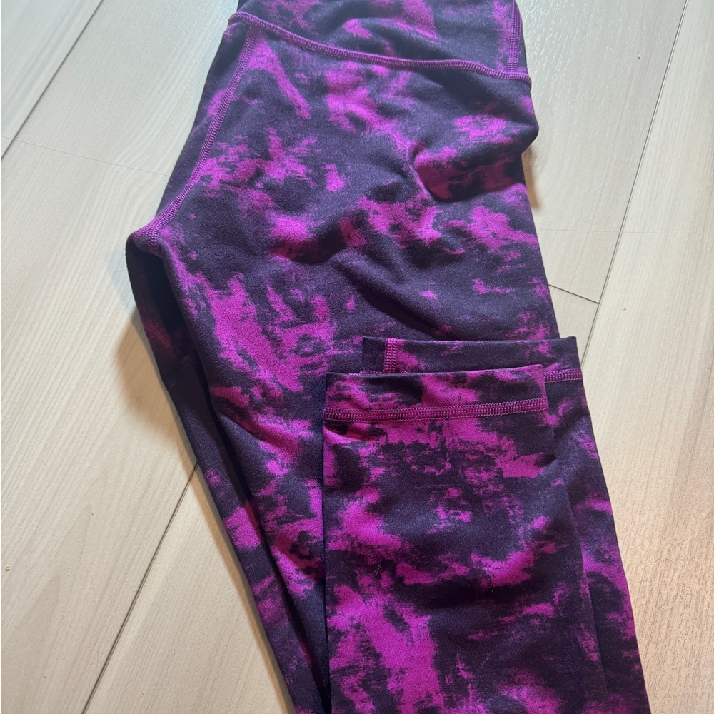 Lululemon Purple and Pink Patterned Leggings